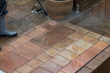 Brick paver cleaning